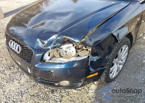 2007 Audi A4 2.0T from USA, damaged, VIN WAUAF78E17A116160